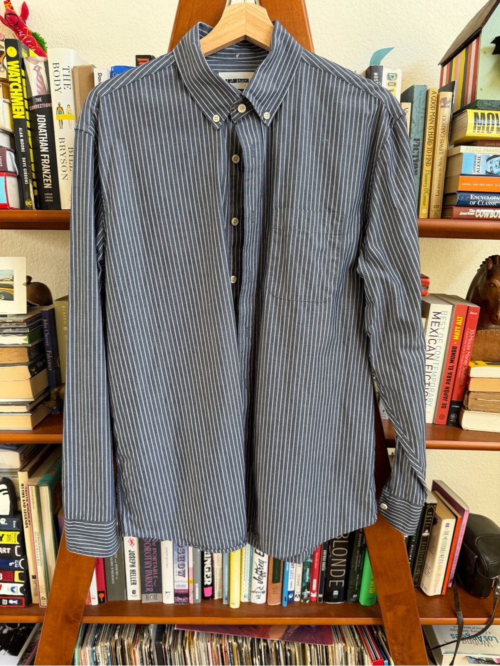 Taylor Stitch The Jack
in Rinsed Indigo Stripe Men’s medium